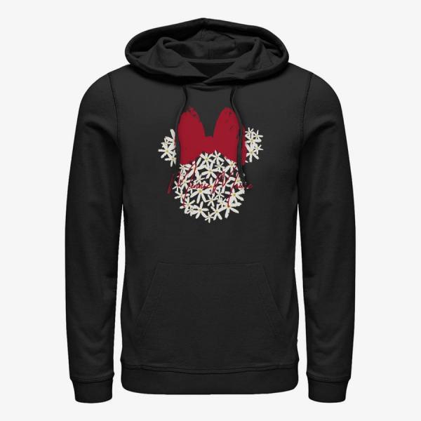 Mikina Merch Disney Classics Mickey Classic - FLORAL MINNIE Unisex Hoodie Black XL