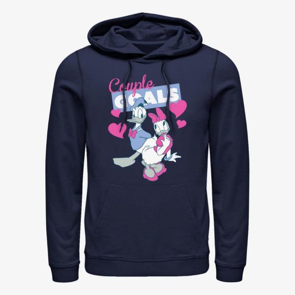 Queens Disney Classics Mickey Classic - Couple Goals Unisex Hoodie Navy Blue