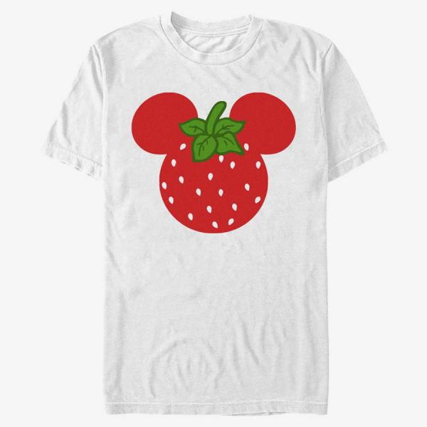 Tričko Merch Disney Classics Mickey & Friends - STRAWBERRY EARS Unisex T-Shirt White M