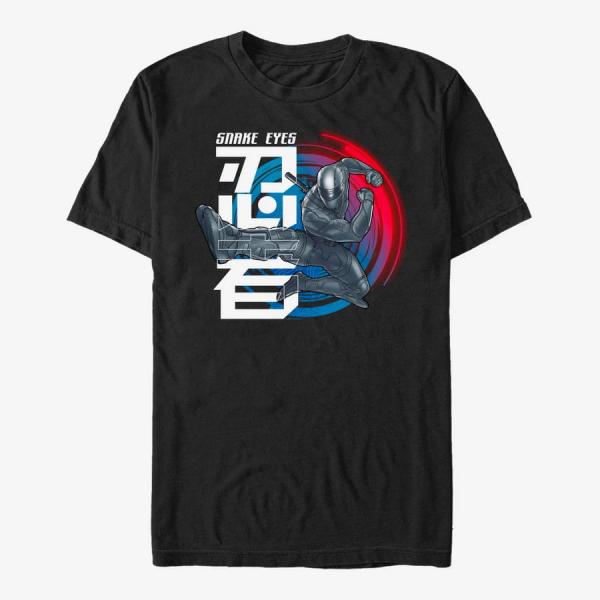 Queens Hasbro Vault Snake Eyes - Gradient Kick Unisex T-Shirt Black