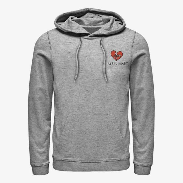 Queens Disney Classics DNCA - REBEL HEART Unisex Hoodie Heather Grey