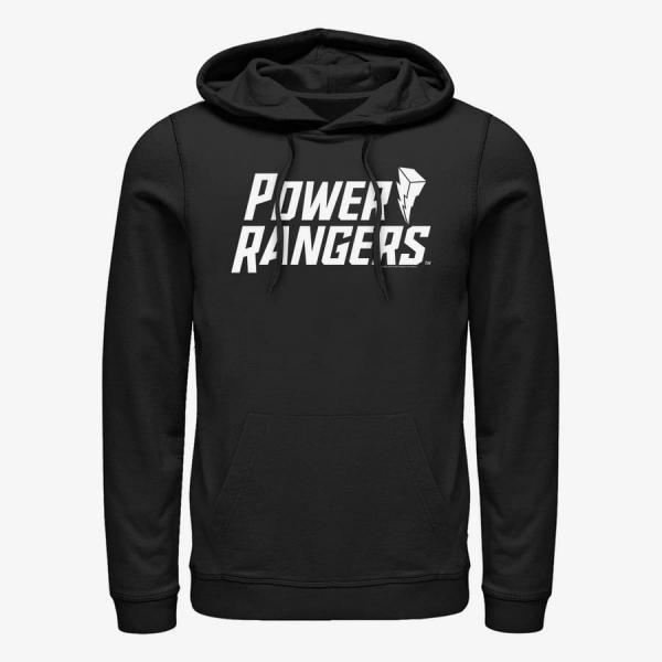 Mikina Merch Hasbro Vault Power Rangers - Flat Power Logo Unisex Hoodie Black M