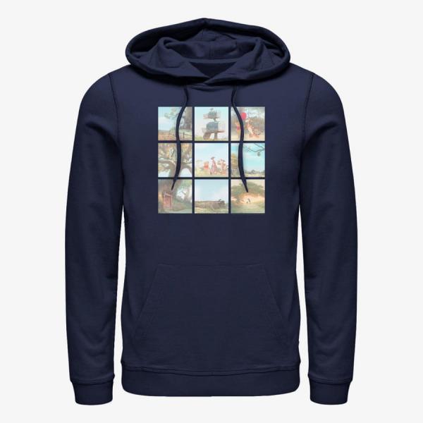 Mikina Merch Disney Classics Winnie The Pooh - POOH SCENES Unisex Hoodie Navy Blue L