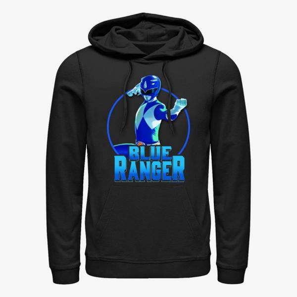 Mikina Merch Hasbro Power Rangers - BLUE Unisex Hoodie Black S