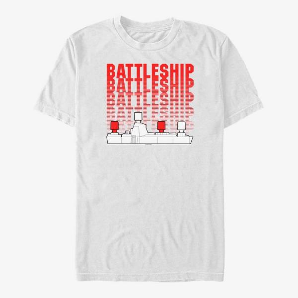 Queens Hasbro Vault Battleship - REPEATING BATTLESHIP Unisex T-Shirt White