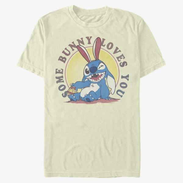 Tričko Merch Disney Classics Lilo & Stitch - Some Bunny Loves You Unisex T-Shirt Natural M