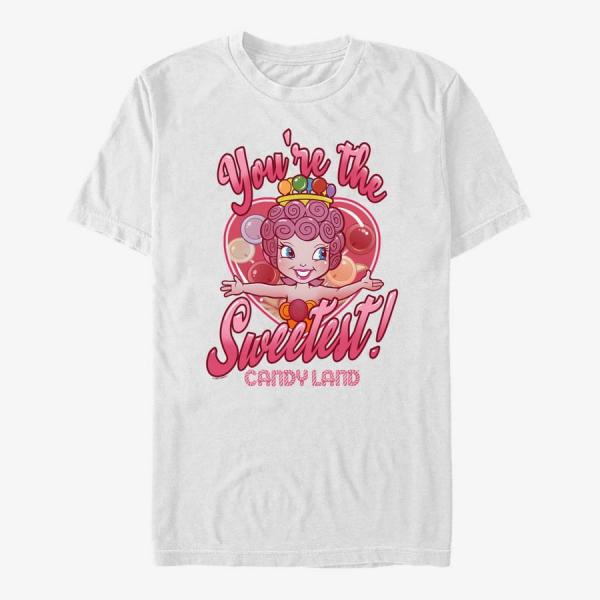 Tričko Merch Hasbro Vault Candyland - Sweetest Princess Unisex T-Shirt White L