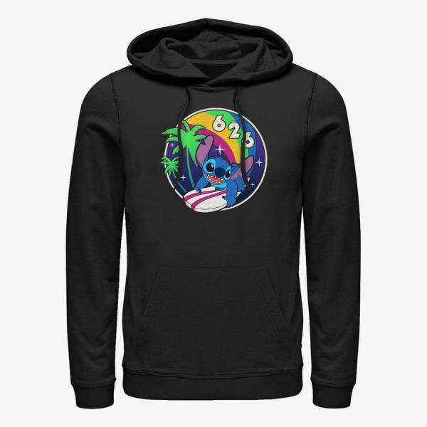 Queens Disney Classics Lilo & Stitch - Retro Rainbow Unisex Hoodie Black