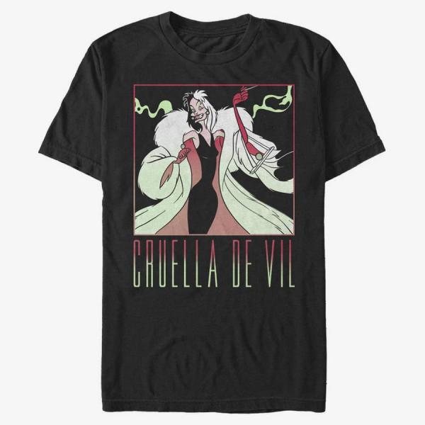 Tričko Merch Disney Classics 101 Dalmatians - Cruella the Cruel Unisex T-Shirt Black M