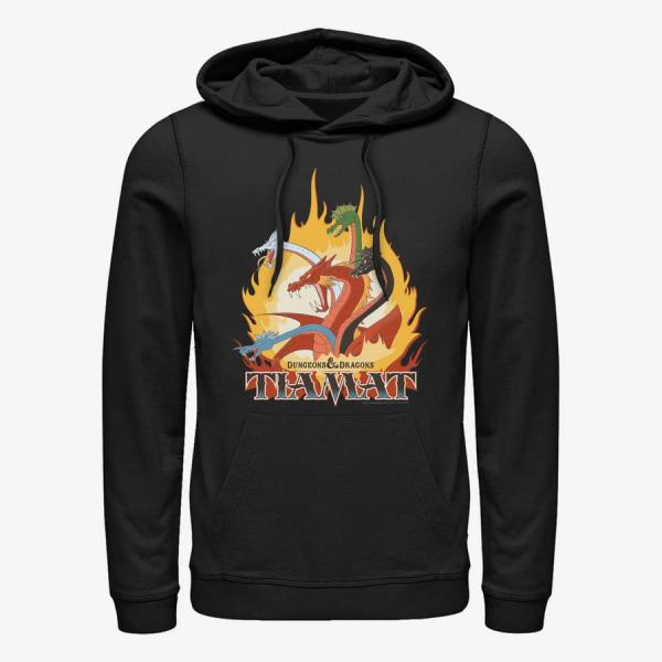 Mikina Merch Dungeons & Dragons - Dragon Flames Unisex Hoodie Black M