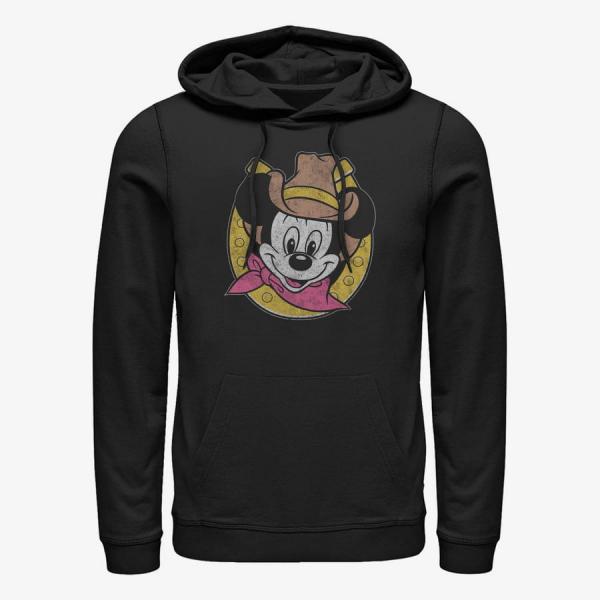 Queens Disney Classics Mickey & Friends - Cowboy Mickey Unisex Hoodie Black