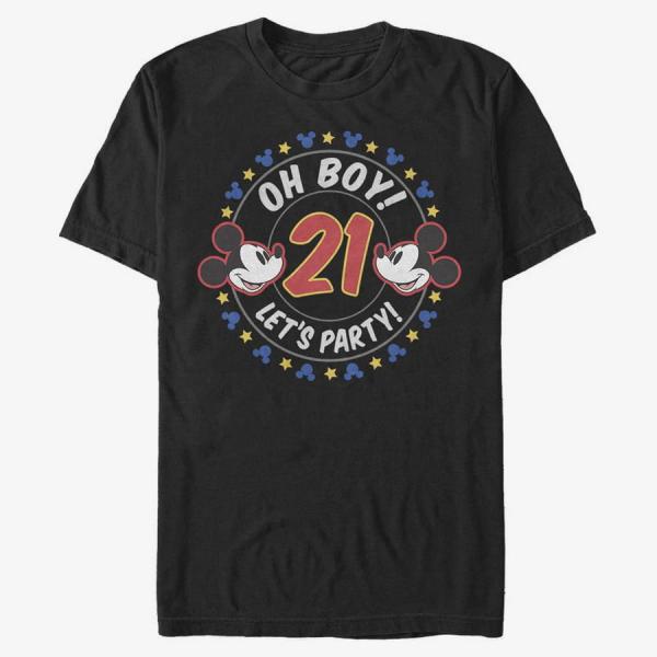 Queens Disney Classics Mickey Classic - Oh Boy Mickey 21 Unisex T-Shirt Black