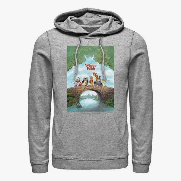 Mikina Merch Disney Classics Winnie The Pooh - Pooh Poster Unisex Hoodie Heather Grey S