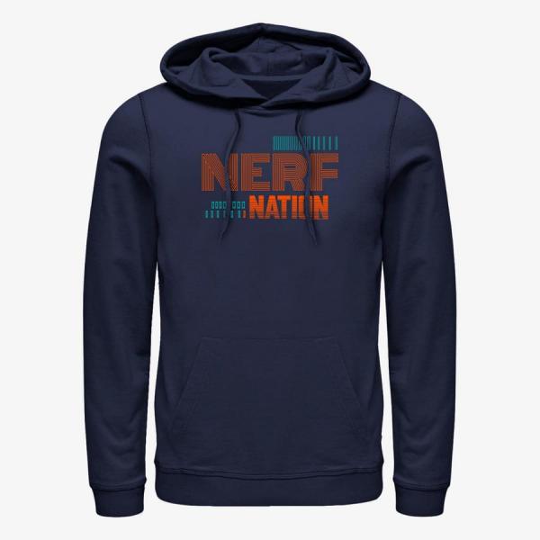 Mikina Merch Hasbro Vault Nerf - Abstracted Construct Unisex Hoodie Navy Blue S