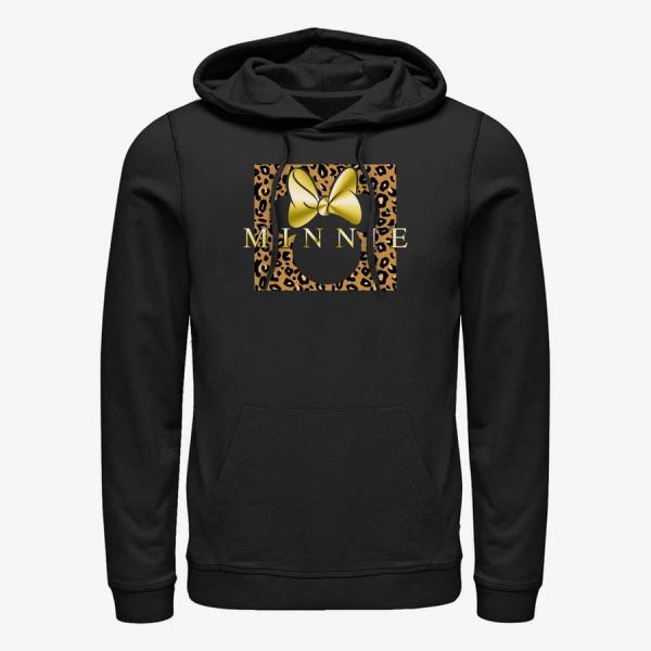 Queens Disney Classics Mickey Classic - Leopard Square Minnie Unisex Hoodie Black