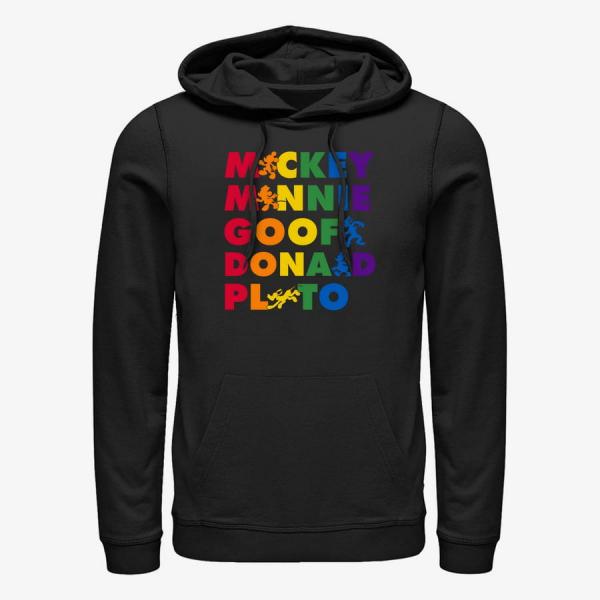 Mikina Merch Disney Classics Mickey Mouse - Prideful Friends Unisex Hoodie Black S