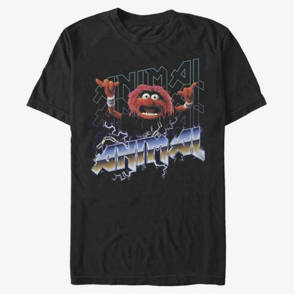 Tričko Merch Disney Classics Muppets - ANIMAL METAL Unisex T-Shirt Black M