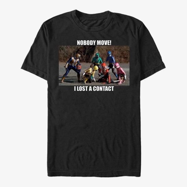 Tričko Merch Hasbro Vault Power Rangers - Ranger Contact Lens Unisex T-Shirt Black XL