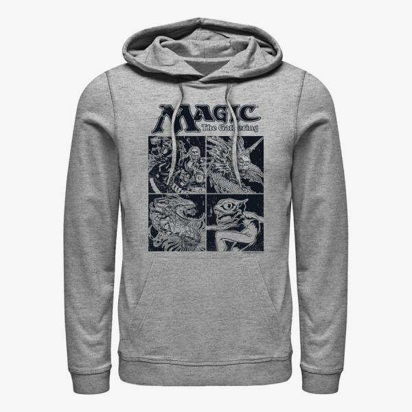 Mikina Merch Magic: The Gathering - Four Box Unisex Hoodie Heather Grey S