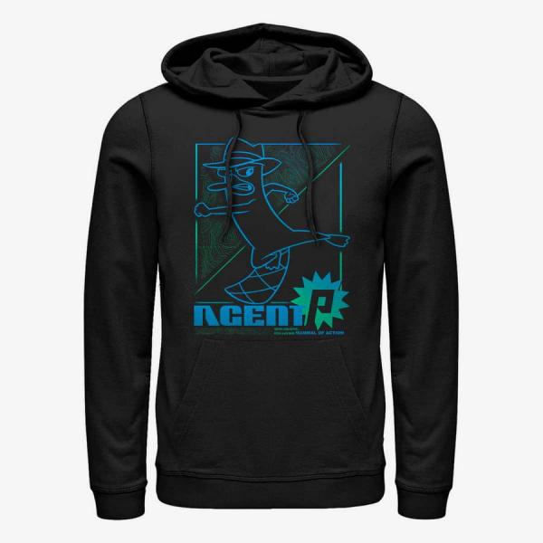 Mikina Merch Disney Classics Phineas And Ferb - Mammal of Action Unisex Hoodie Black XXL