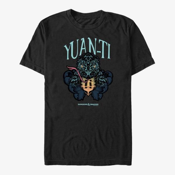 Queens Dungeons & Dragons - YuanTi Monster Icon Unisex T-Shirt Black