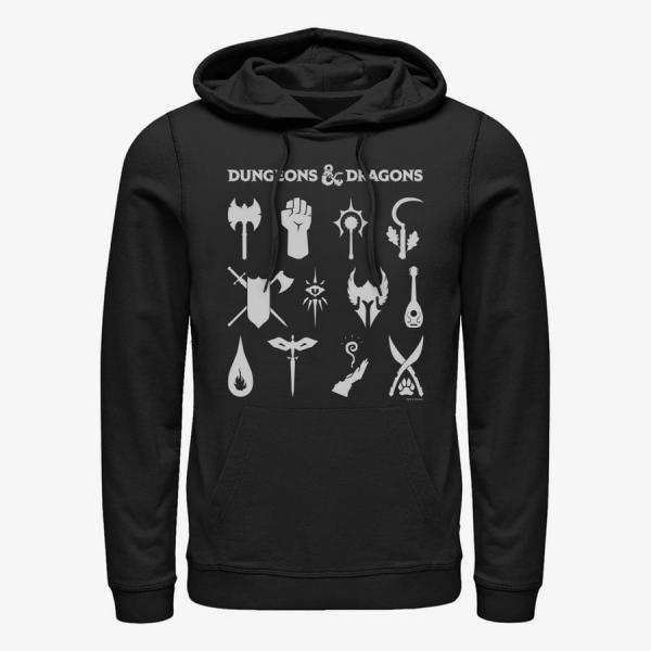 Mikina Merch Dungeons & Dragons - Dungeon Classes Unisex Hoodie Black XL