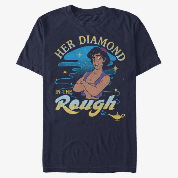 Queens Disney Classics Aladdin - Diamond In the Rough Unisex T-Shirt Navy Blue