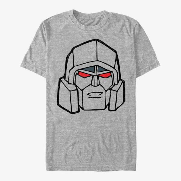 Tričko Merch Hasbro Vault Transformers - Megatron Face Unisex T-Shirt Heather Grey M