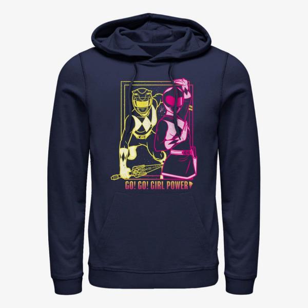 Queens Hasbro Vault Power Rangers - Go Go Girl Power Unisex Hoodie Navy Blue