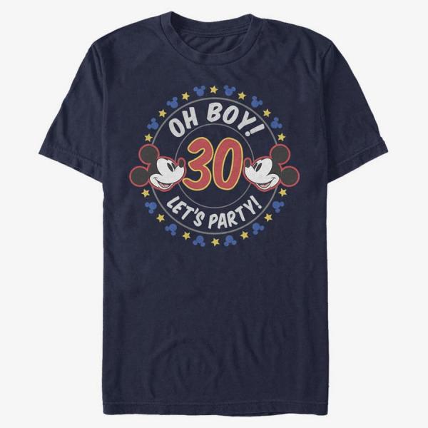 Queens Disney Classics Mickey Classic - Oh Boy Mickey 30 Unisex T-Shirt Navy Blue