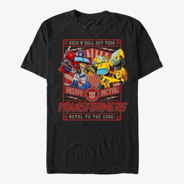 Tričko Merch Hasbro Vault Transformers - Heavy Metal Poster Unisex T-Shirt Black S