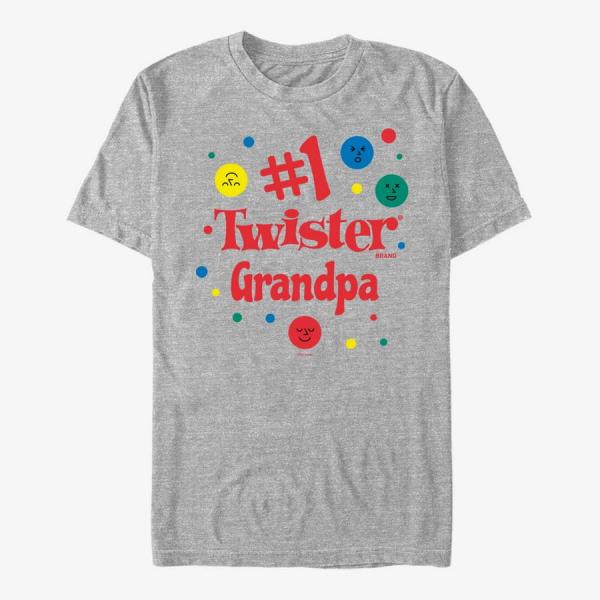 Tričko Merch Hasbro Vault Twister - Number 1 Grandpa Unisex T-Shirt Heather Grey M