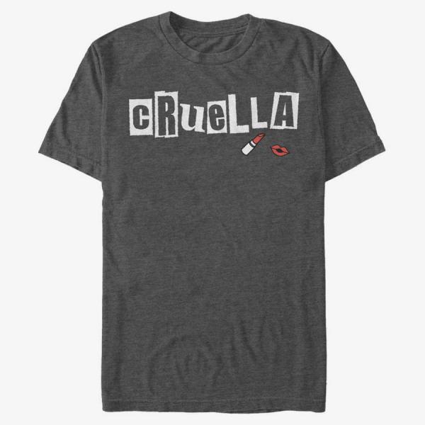 Queens Disney Classics DNCA - Cruella Name Unisex T-Shirt Dark Heather Grey