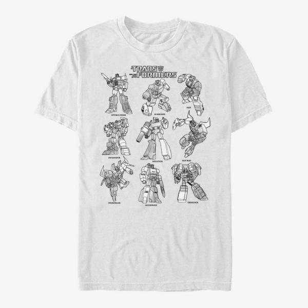 Tričko Merch Hasbro Vault Transformers - Textbook Transformers Unisex T-Shirt White S
