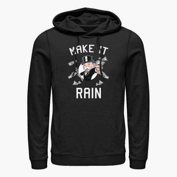 Mikina Merch Hasbro Monopoly - Monopoly Rain Unisex Hoodie Black S