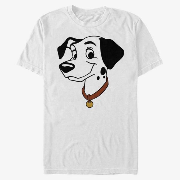 Tričko Merch Disney Classics 101 Dalmatians - Pongo Big Face Unisex T-Shirt White XXL