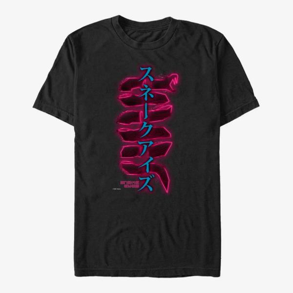 Tričko Merch Hasbro Vault Snake Eyes - Neon Dragon Unisex T-Shirt Black XXL