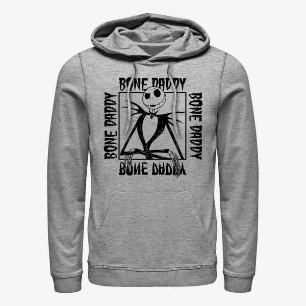 Mikina Merch Disney Classics Nightmare Before Christmas - Bone Daddy Unisex Hoodie Heather Grey M