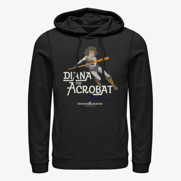 Mikina Merch Dungeons & Dragons - Diana Acrobat Unisex Hoodie Black S