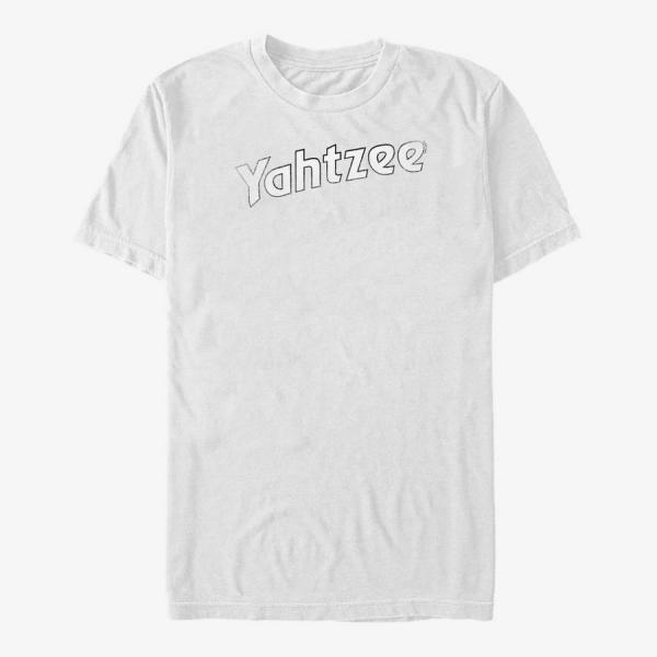 Tričko Merch Hasbro Vault Yahtzee - YAHTZEE LOGO DISTRESSED Unisex T-Shirt White S