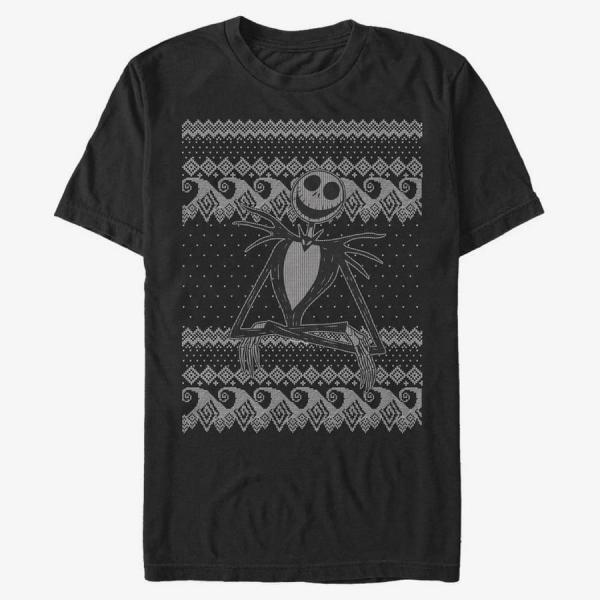 Queens Disney Classics Nightmare Before Christmas - Jack Intarsia Sweater Unisex T-Shirt Black