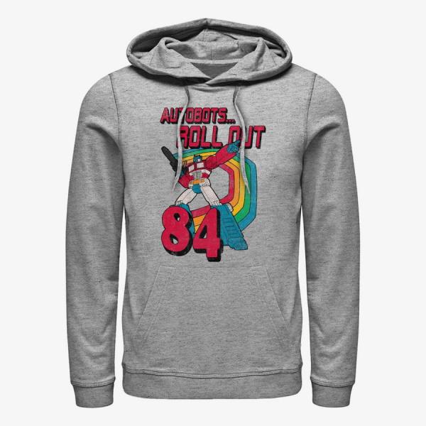 Mikina Merch Hasbro Transformers - Retro Optimus Unisex Hoodie Heather Grey L