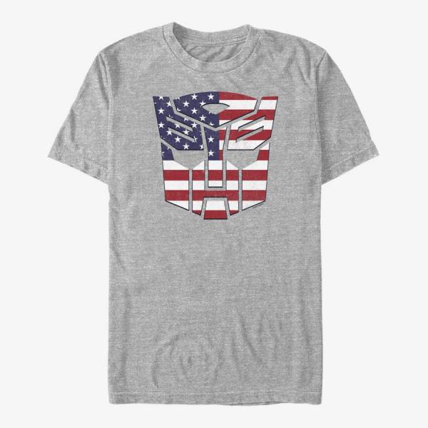 Tričko Merch Hasbro Vault Transformers - Merican Autobot Unisex T-Shirt Heather Grey S