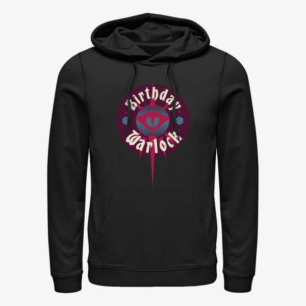 Mikina Merch Dungeons & Dragons - Birthday Warlock Unisex Hoodie Black S