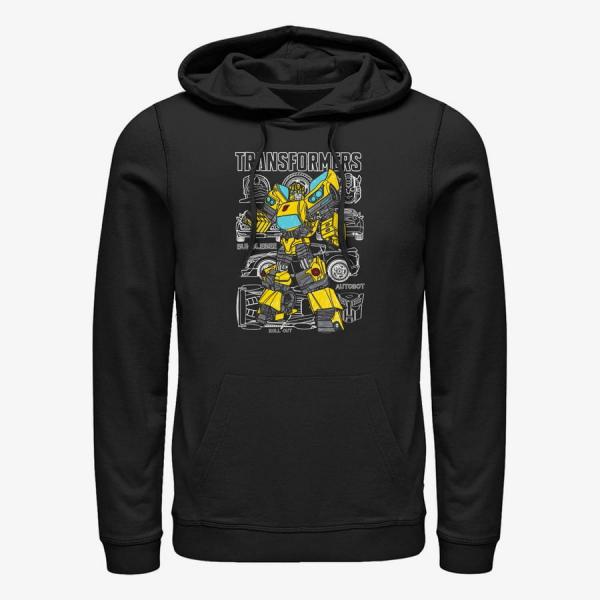 Mikina Merch Hasbro Vault Transformers - Doodle Bee Unisex Hoodie Black XXXL