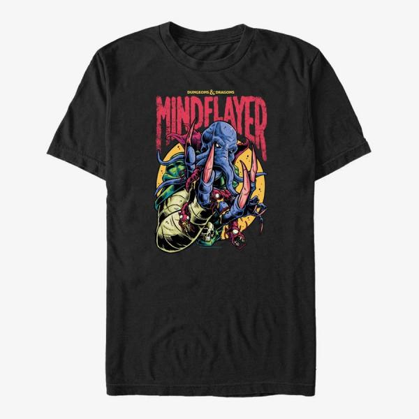 Tričko Merch Dungeons & Dragons - Mindflayer Logo Unisex T-Shirt Black M