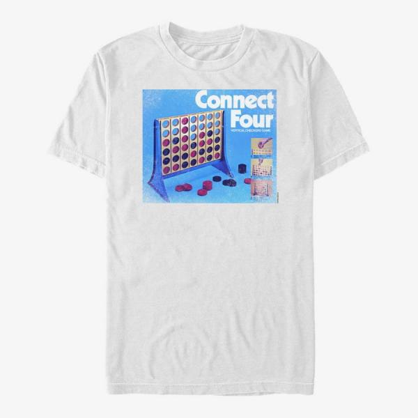 Queens Hasbro Vault Connect Four - C4 BOX DISTRESSED Unisex T-Shirt White