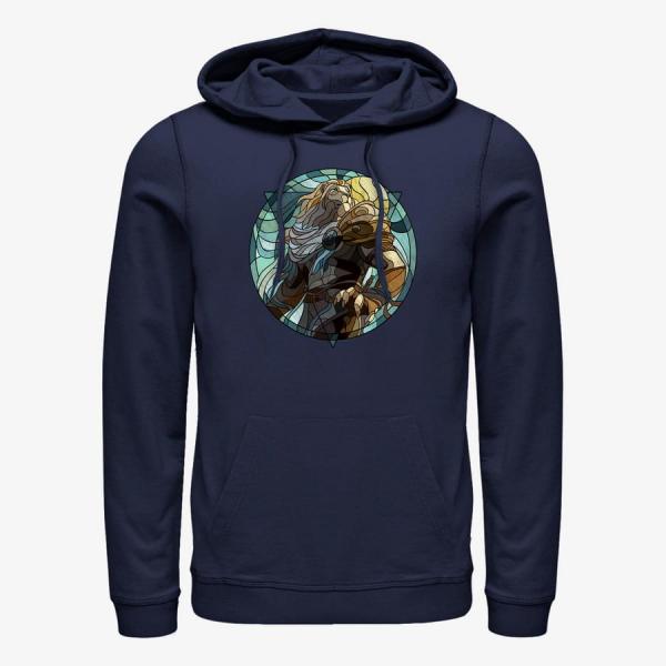 Mikina Merch Magic: The Gathering - Ajani Glass Unisex Hoodie Navy Blue S