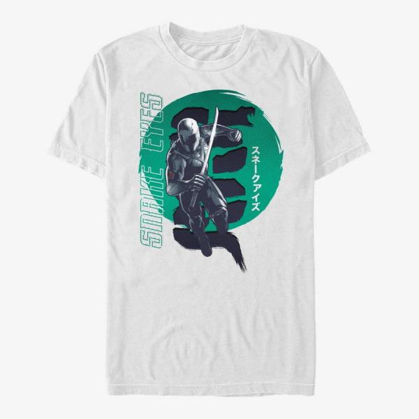Tričko Merch Hasbro Vault Snake Eyes - Circle Tones Unisex T-Shirt White XL