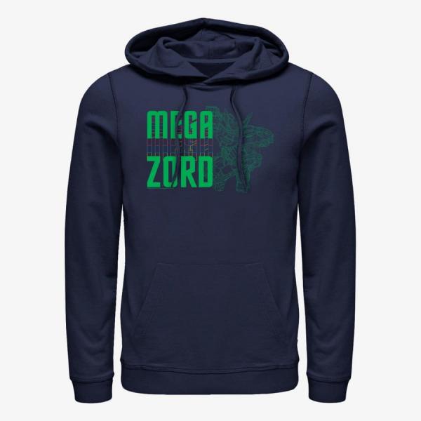 Mikina Merch Hasbro Vault Power Rangers - Mega Zord Unisex Hoodie Navy Blue L